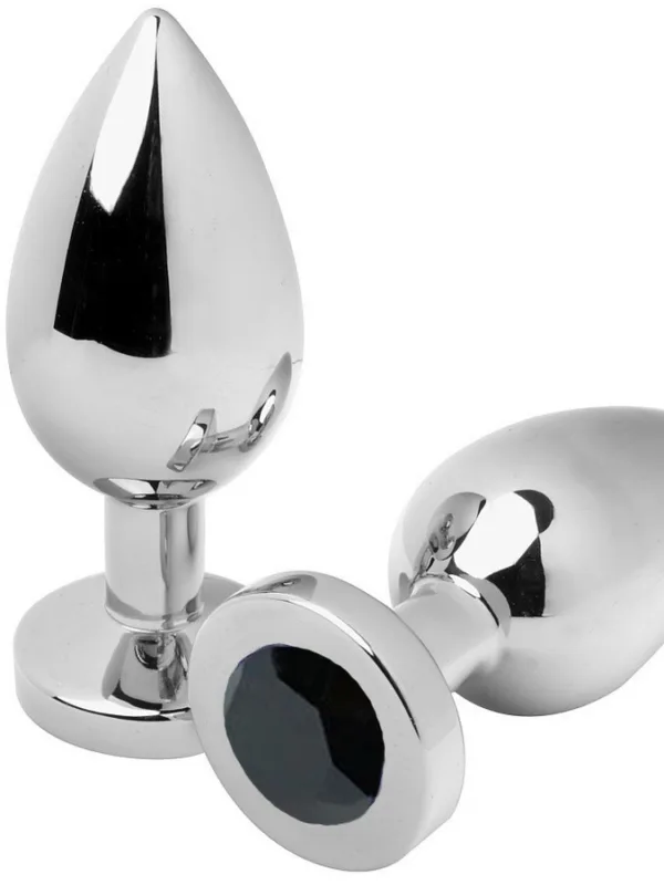 Metal Hard - Diamond anaalpistik must Medium 7.62 cm