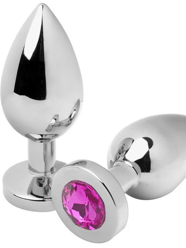 Metal Hard - Diamond anaalpistik roosa Medium 7,62 cm