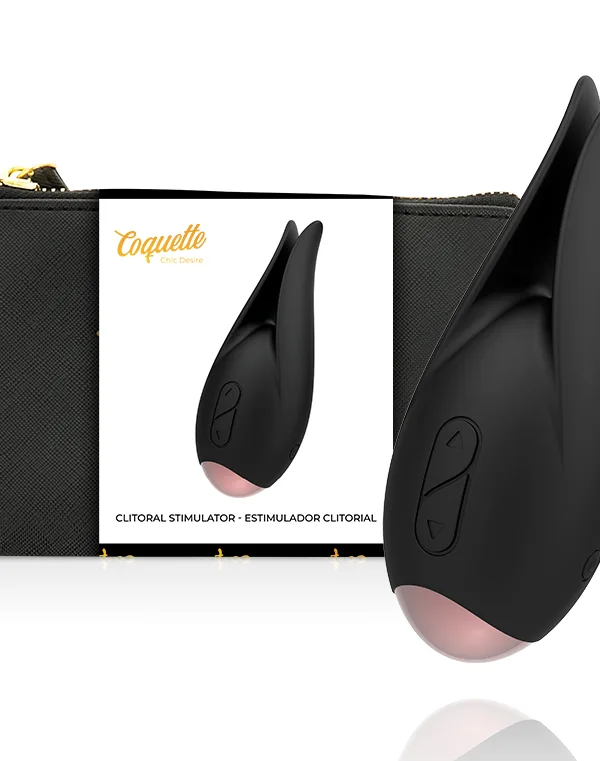 Coquette Chic Desire - Kliitori stimulaator must / kuldne lill