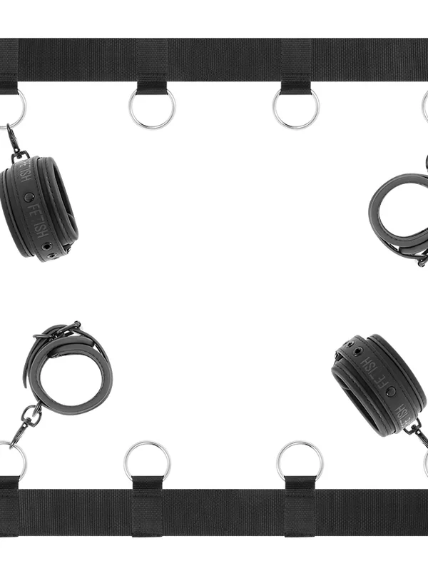 Fetish Submissive - Luksuslik voodifitseerimise komplekt neopreenvoodriga