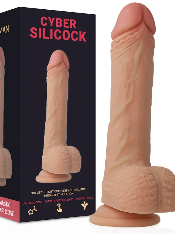 Cyber Silicock - Freeman ultrarealistlik pehme liquid silicone dildo 20 cm Ø 3.8 cm