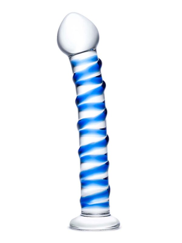 Gläs – Blue Spiral S Dildo dildo