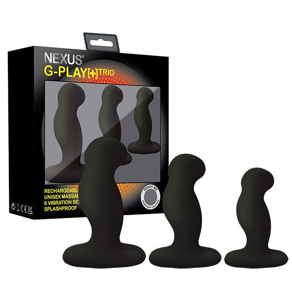 Nexus – G-Play+ Trio S/M/L Black anaaltoodete komplekt