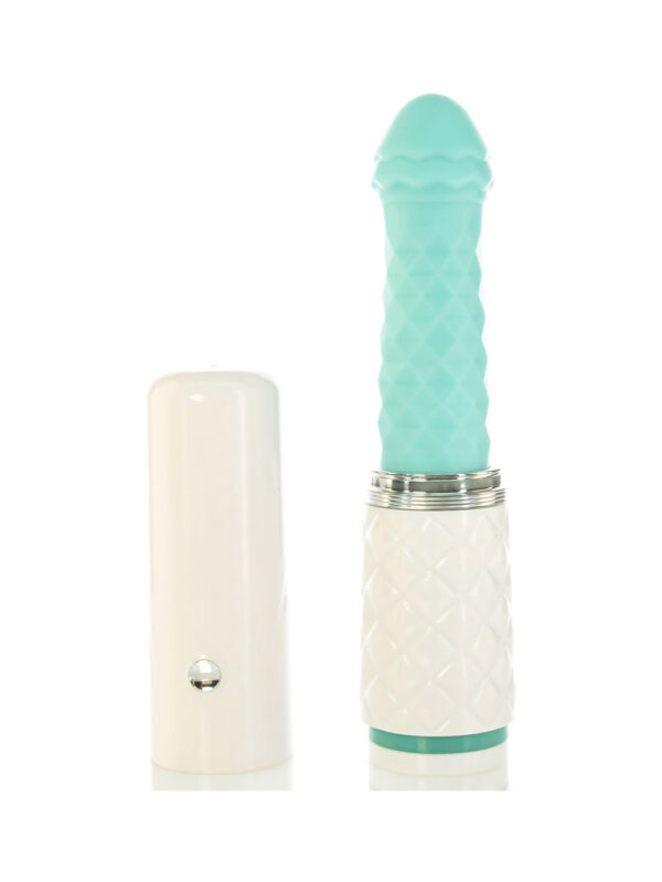 PILLOW TALK – Feisty Thrusting Vibrator Turquoise vibraator