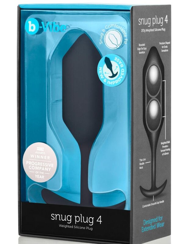 b-Vibe – Snug Plug 4 Black anaaltropp