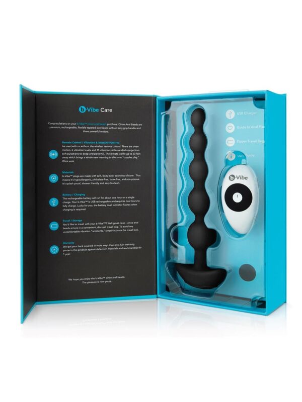 b-Vibe – Cinco Anal Beads anaalhelmed