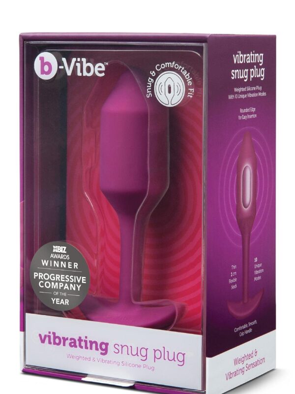 b-Vibe – Vibrating Snug Plug 2 Rose anaaltropp