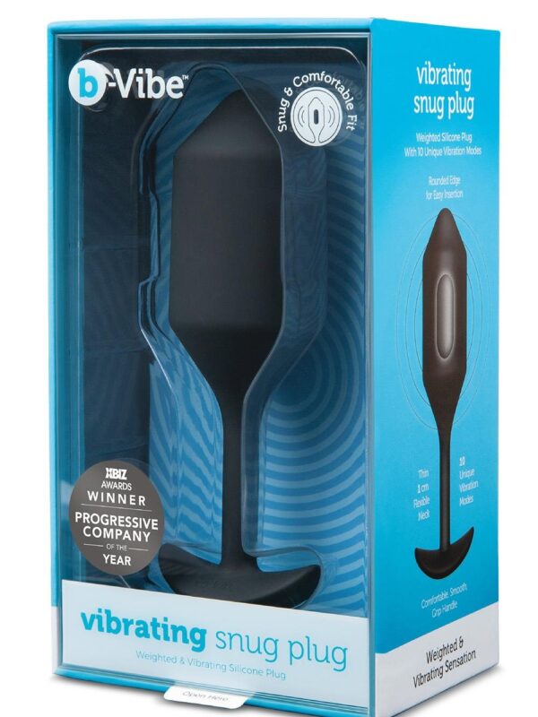 b-Vibe – Vibrating Snug Plug 4 Black anaaltropp