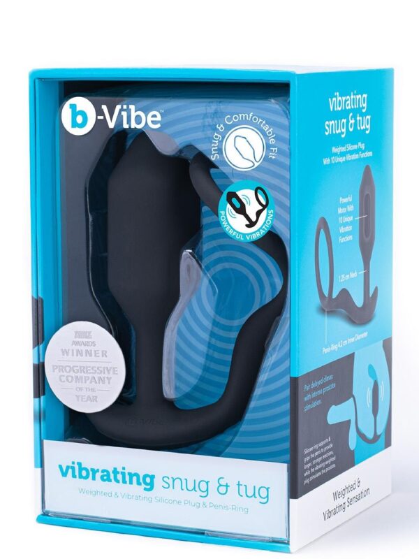 b-Vibe – Vibrating Snug & Tug M Black anaaltropp