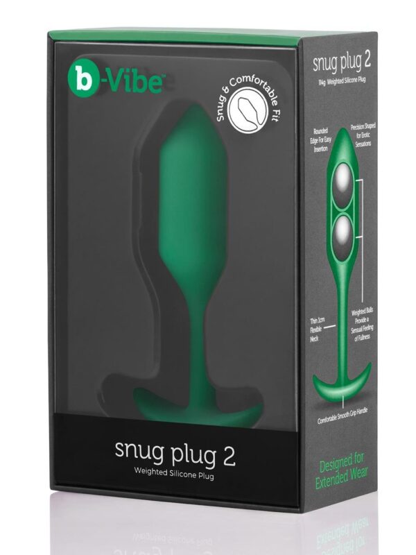 b-Vibe – Snug Plug 2 Green anaaltropp