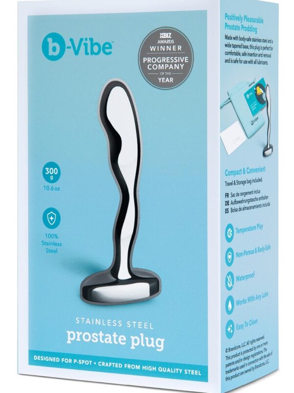 b-Vibe – Stainless Steel Prostate Plug eesnäärme stimulaator