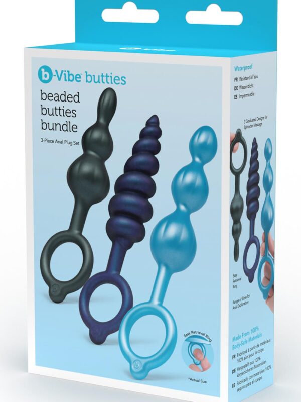 b-Vibe – Beaded Butties Bundle anaaltoodete komplekt