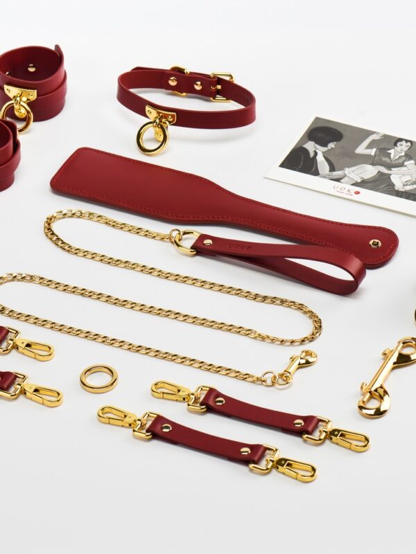 UPKO – Leather Kinky Tools Set Red sidumiskomplekt