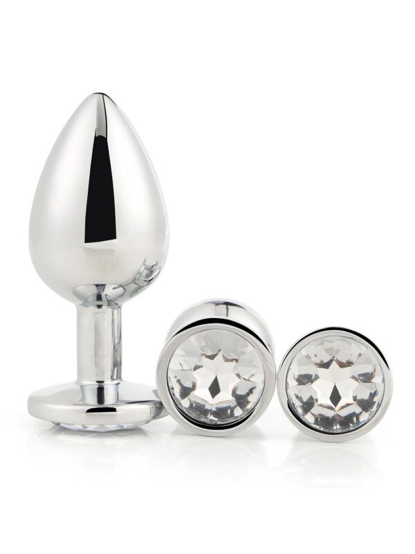Dreamtoys – Gleaming Love Silver Plug Set anaaltoodete komplekt