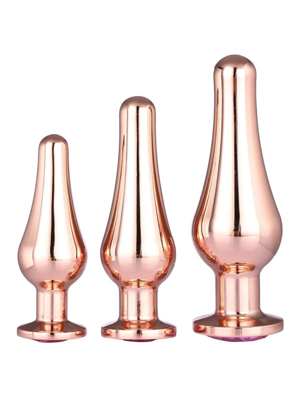 Dreamtoys – Gleaming Love Pleasure Set Rose Gold anaaltoodete komplekt