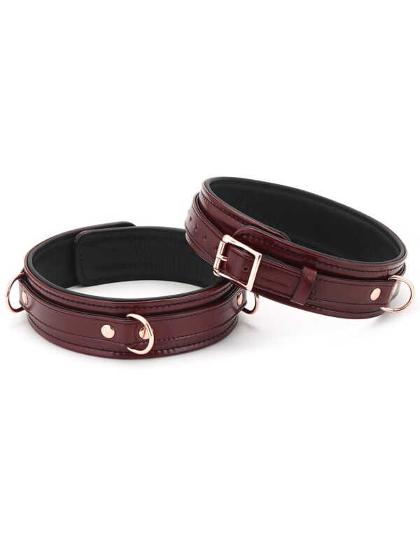 Liebe Seele – Wine Red Thigh Cuffs käerauad