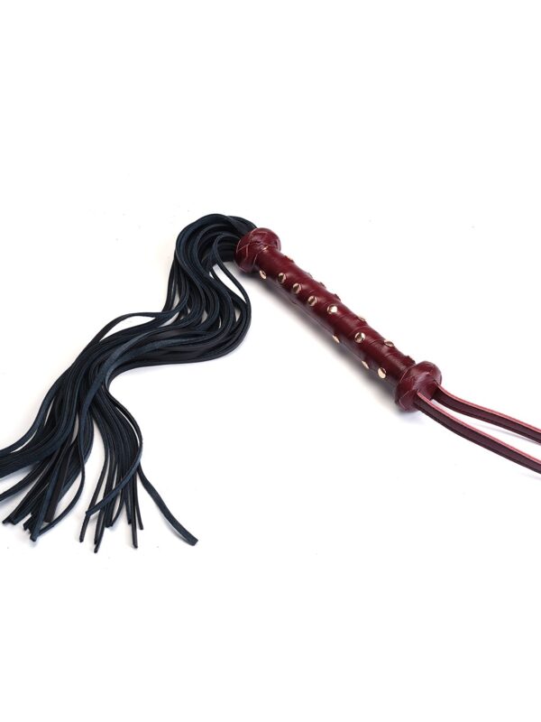 Liebe Seele – Wine Red Deluxe Cow Leather Heavy Flogger flogger