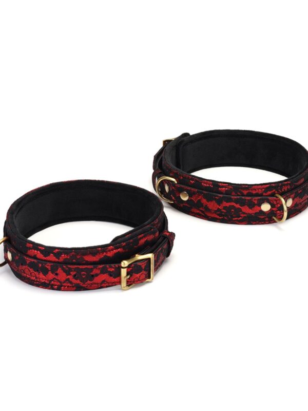 Liebe Seele – Victorian Garden Lace And Velvet Thigh Cuffs sidumisvahend