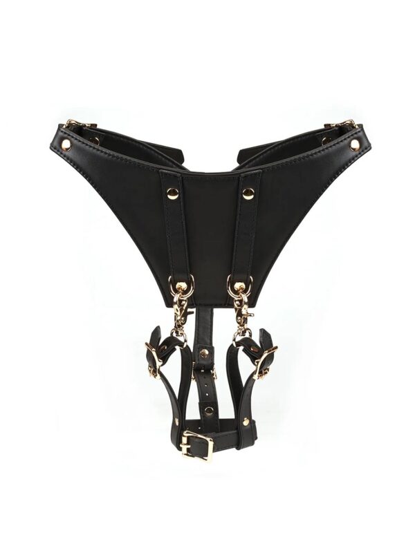 Liebe Seele – Dark Secret Leather Forced Orgasm Harness Belt sidumisvahend