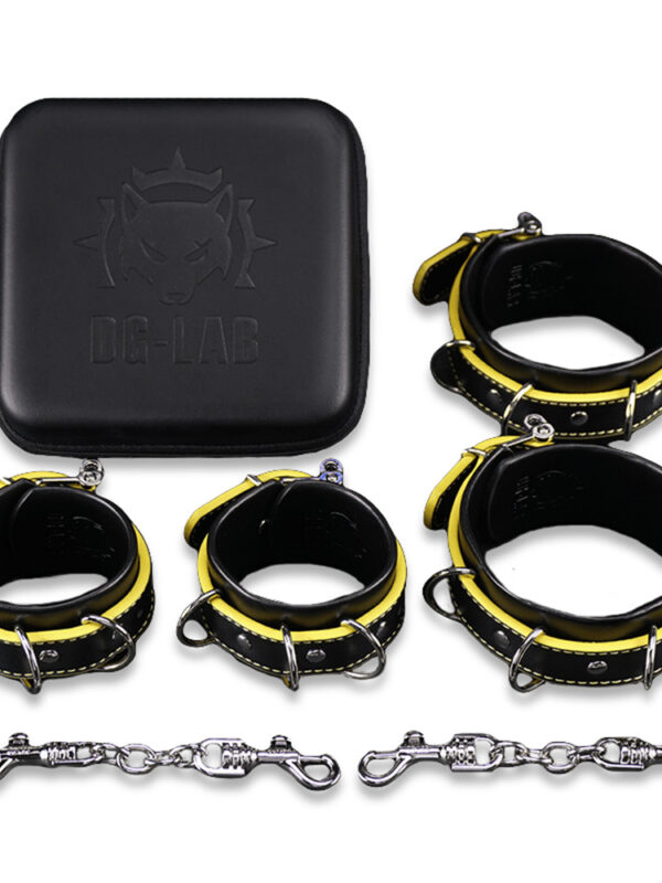 Dungeon Lab – Hunter Restraints Set Black/Yellow komplekt