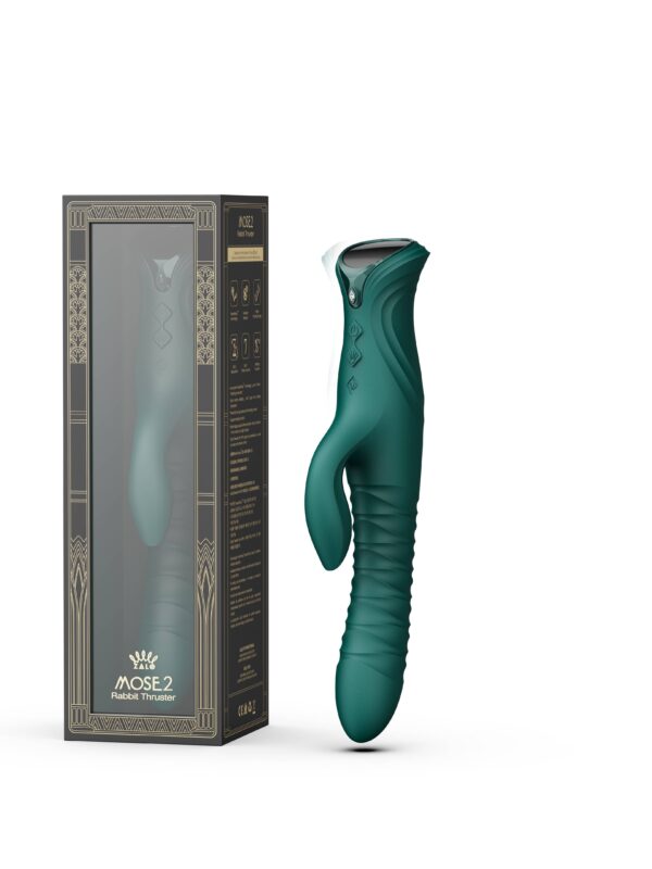 Zalo – Mose 2 Turquoise Green rabbit-vibraator