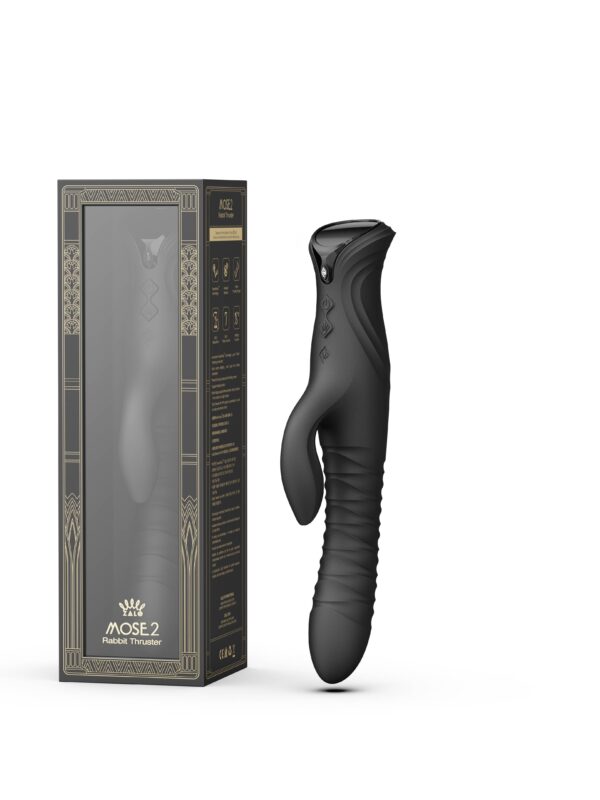 Zalo – Mose 2 Obsidian Black rabbit-vibraator