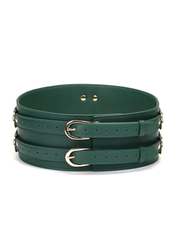 Liebe Seele – Mossy Chic Leather Waist Cuffs size sidumisrihmad