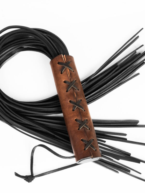 Whips – Primal Bond Braided Whip Brown piits