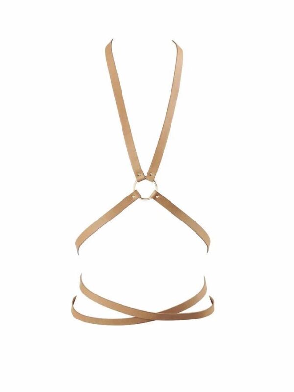 Bijoux Indiscrets – Maze Multi-way Harness Brown kehakaunistus