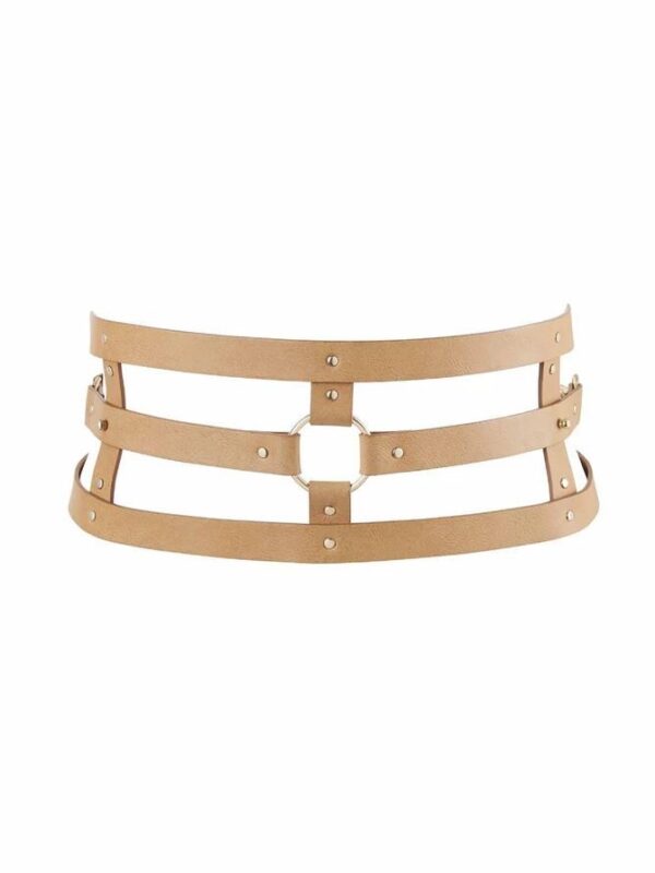 Bijoux Indiscrets – Maze Wide Belt Brown pesukomplekt