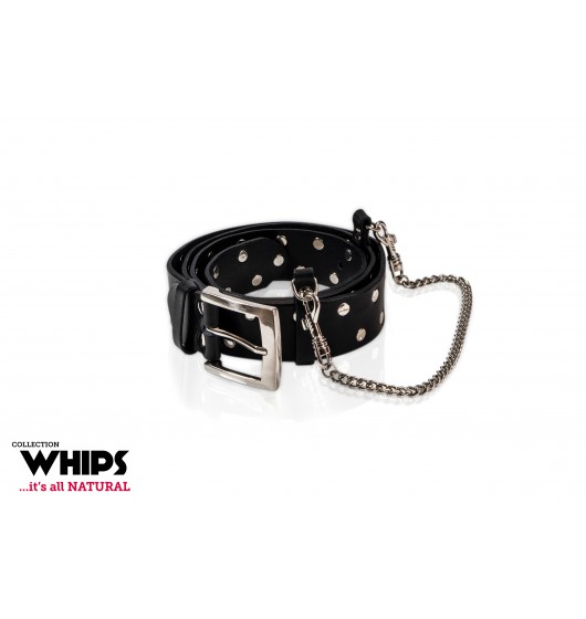 Whips – Studded Belt with Chain vöörihm