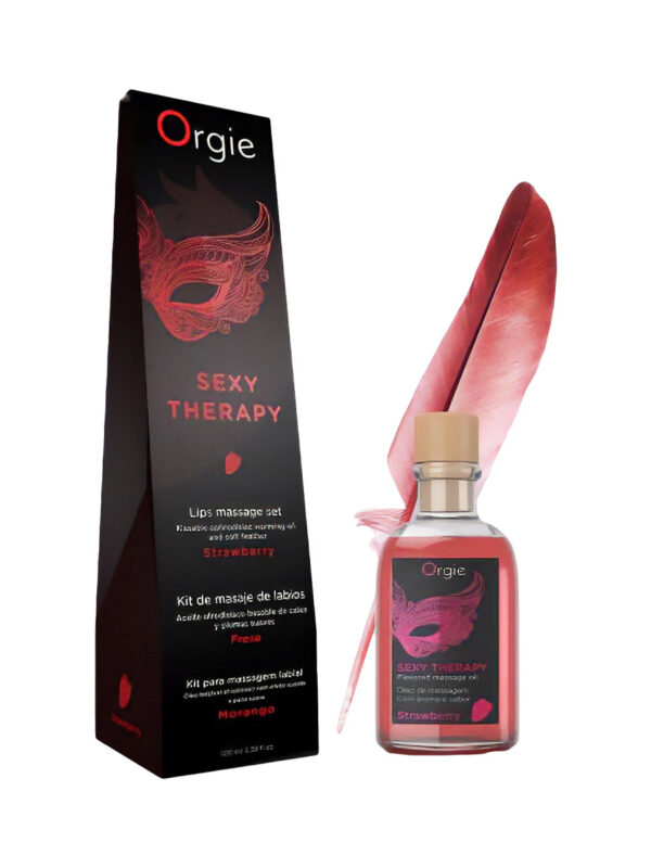 Orgie – Lips Massage Kit Strawberry massaažikomplekt