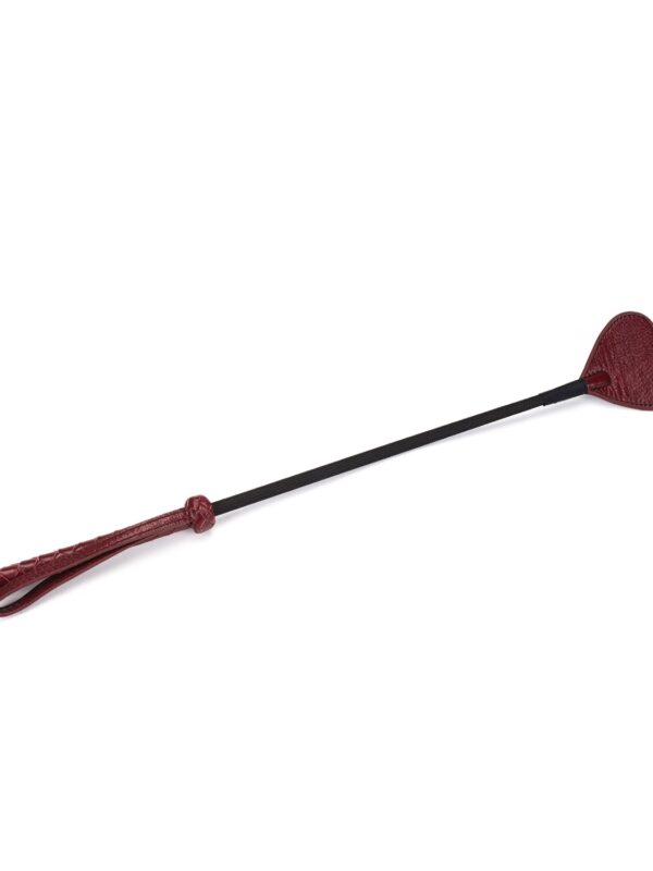 Liebe Seele – Wine Red Rding Crop With Heart-Shape Tip ratsapiits