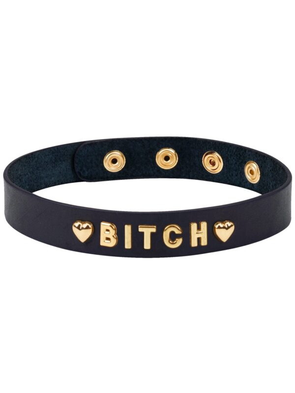 Liebe Seele – Gold Word Choker-BITCH kaelarihm