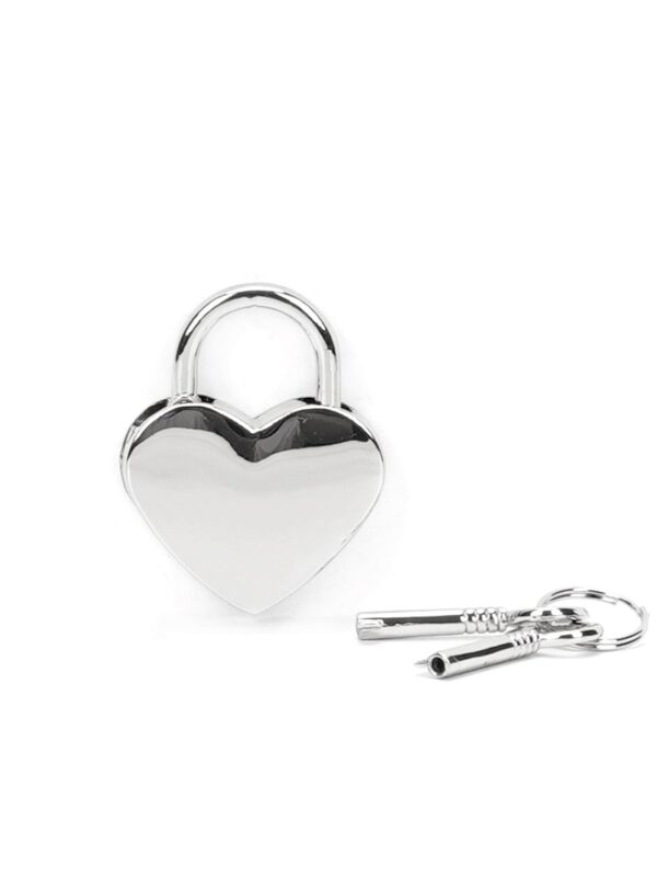 Liebe Seele – Silver Heart Shape Padlock tabalukk