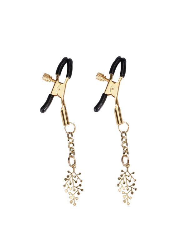Liebe Seele – Gold Rose Tree Nipple Clamps nibuklambrid