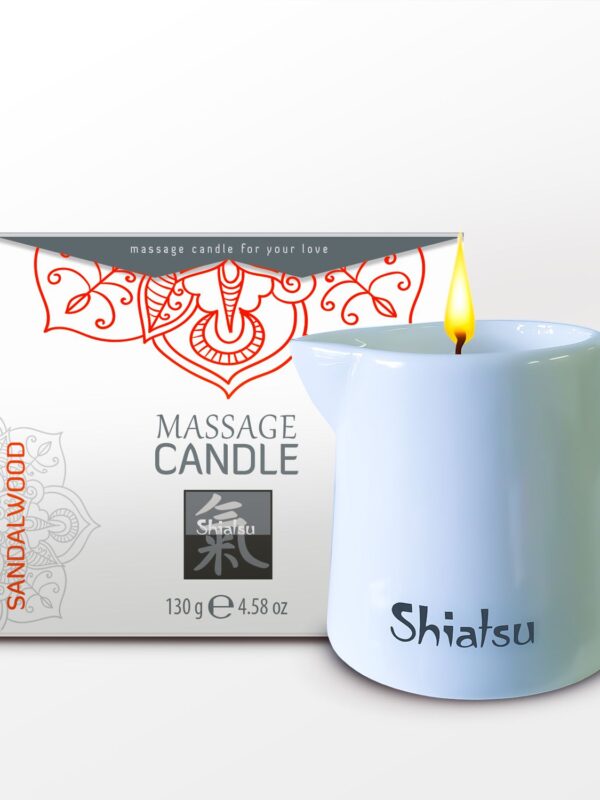 Hot – Shiatsu Massage Candle Sandalwood 130 g massaažiküünal