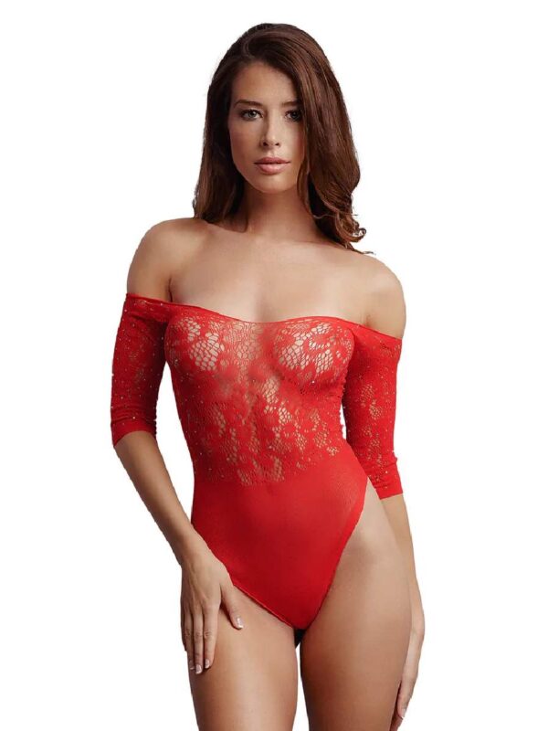 Le Désir – Crotchless Rhinestone Teddy body